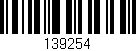 Código de barras (EAN, GTIN, SKU, ISBN): '139254'