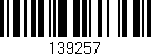 Código de barras (EAN, GTIN, SKU, ISBN): '139257'
