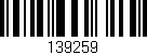 Código de barras (EAN, GTIN, SKU, ISBN): '139259'
