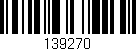 Código de barras (EAN, GTIN, SKU, ISBN): '139270'