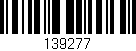 Código de barras (EAN, GTIN, SKU, ISBN): '139277'