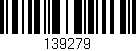 Código de barras (EAN, GTIN, SKU, ISBN): '139279'