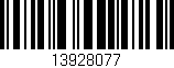 Código de barras (EAN, GTIN, SKU, ISBN): '13928077'