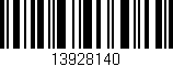 Código de barras (EAN, GTIN, SKU, ISBN): '13928140'