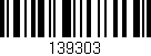 Código de barras (EAN, GTIN, SKU, ISBN): '139303'