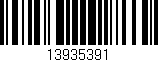 Código de barras (EAN, GTIN, SKU, ISBN): '13935391'