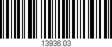 Código de barras (EAN, GTIN, SKU, ISBN): '13936.03'