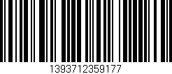 Código de barras (EAN, GTIN, SKU, ISBN): '1393712359177'