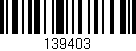 Código de barras (EAN, GTIN, SKU, ISBN): '139403'
