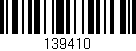 Código de barras (EAN, GTIN, SKU, ISBN): '139410'