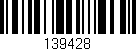 Código de barras (EAN, GTIN, SKU, ISBN): '139428'