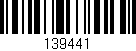 Código de barras (EAN, GTIN, SKU, ISBN): '139441'