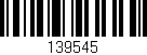 Código de barras (EAN, GTIN, SKU, ISBN): '139545'