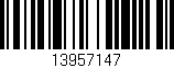 Código de barras (EAN, GTIN, SKU, ISBN): '13957147'