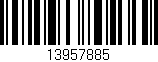 Código de barras (EAN, GTIN, SKU, ISBN): '13957885'