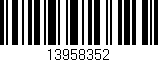 Código de barras (EAN, GTIN, SKU, ISBN): '13958352'