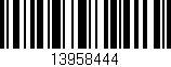 Código de barras (EAN, GTIN, SKU, ISBN): '13958444'