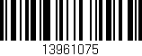 Código de barras (EAN, GTIN, SKU, ISBN): '13961075'