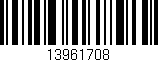 Código de barras (EAN, GTIN, SKU, ISBN): '13961708'