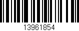 Código de barras (EAN, GTIN, SKU, ISBN): '13961854'