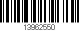 Código de barras (EAN, GTIN, SKU, ISBN): '13962550'