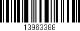 Código de barras (EAN, GTIN, SKU, ISBN): '13963388'