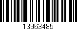 Código de barras (EAN, GTIN, SKU, ISBN): '13963485'