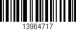 Código de barras (EAN, GTIN, SKU, ISBN): '13964717'