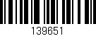Código de barras (EAN, GTIN, SKU, ISBN): '139651'