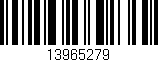 Código de barras (EAN, GTIN, SKU, ISBN): '13965279'