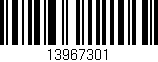 Código de barras (EAN, GTIN, SKU, ISBN): '13967301'