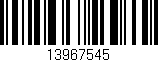 Código de barras (EAN, GTIN, SKU, ISBN): '13967545'
