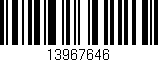 Código de barras (EAN, GTIN, SKU, ISBN): '13967646'