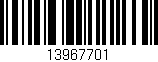 Código de barras (EAN, GTIN, SKU, ISBN): '13967701'