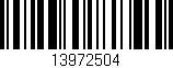 Código de barras (EAN, GTIN, SKU, ISBN): '13972504'
