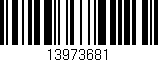 Código de barras (EAN, GTIN, SKU, ISBN): '13973681'