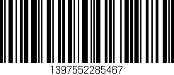 Código de barras (EAN, GTIN, SKU, ISBN): '1397552285467'