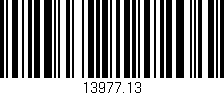 Código de barras (EAN, GTIN, SKU, ISBN): '13977.13'