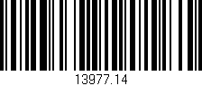 Código de barras (EAN, GTIN, SKU, ISBN): '13977.14'