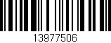 Código de barras (EAN, GTIN, SKU, ISBN): '13977506'