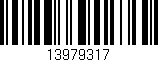 Código de barras (EAN, GTIN, SKU, ISBN): '13979317'