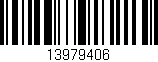 Código de barras (EAN, GTIN, SKU, ISBN): '13979406'