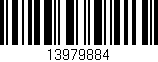 Código de barras (EAN, GTIN, SKU, ISBN): '13979884'