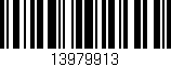 Código de barras (EAN, GTIN, SKU, ISBN): '13979913'