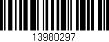 Código de barras (EAN, GTIN, SKU, ISBN): '13980297'