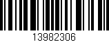 Código de barras (EAN, GTIN, SKU, ISBN): '13982306'