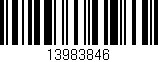 Código de barras (EAN, GTIN, SKU, ISBN): '13983846'