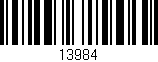 Código de barras (EAN, GTIN, SKU, ISBN): '13984'