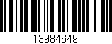 Código de barras (EAN, GTIN, SKU, ISBN): '13984649'