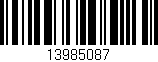 Código de barras (EAN, GTIN, SKU, ISBN): '13985087'